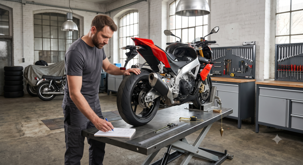Writing down wheel measurements
